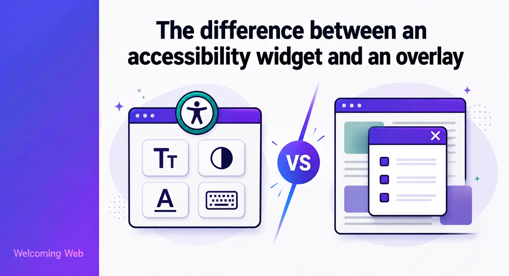 The difference between an accessibility widget and an overlay