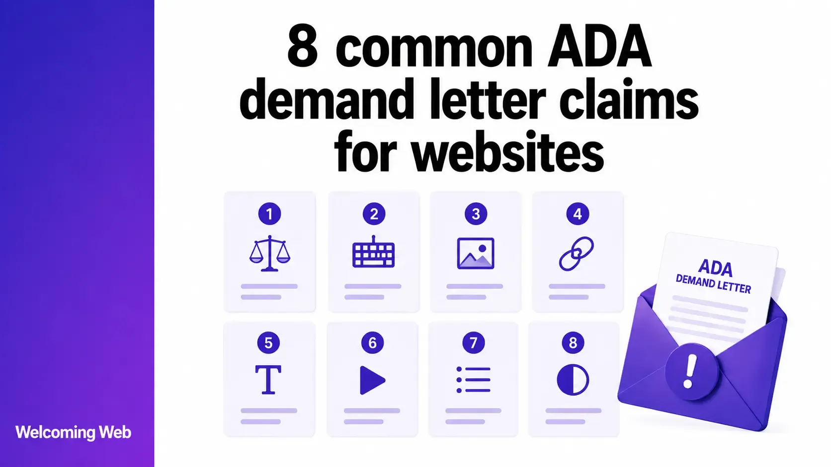 8 common ADA demand letter claims for websites